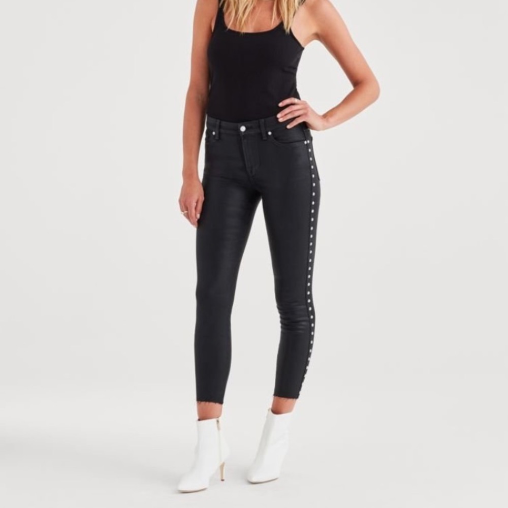7 For All Mankind B(air) Ankle Skinny with studs